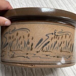 Vtg 1980s Cedar Swamp Stoneware Steamer Humidifier Cattail Pottery Cape Cod.